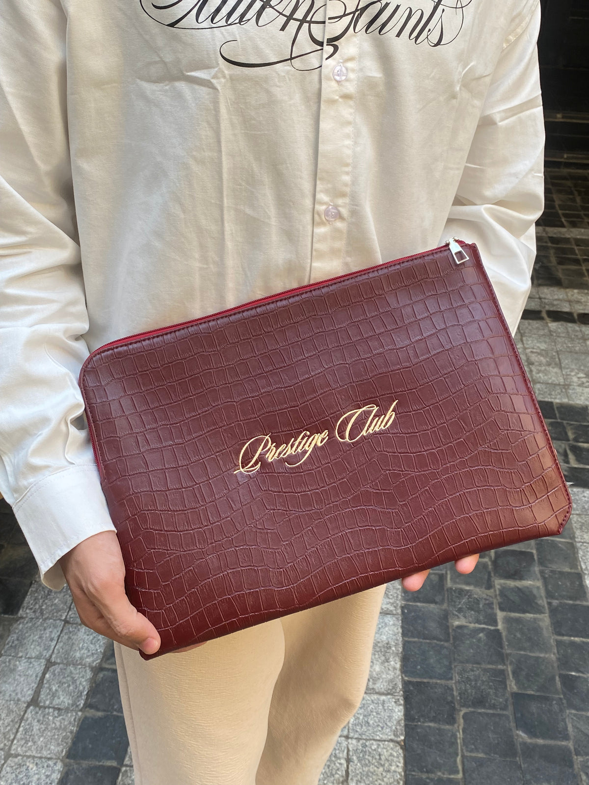 Royal Croc leather Sleeve