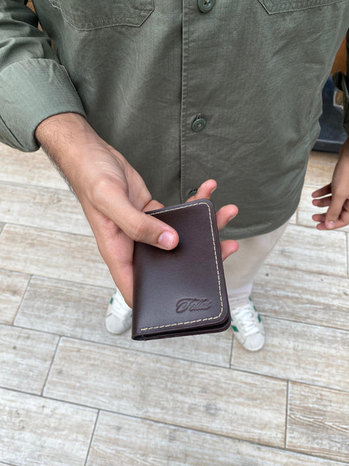 Brown leather wallet