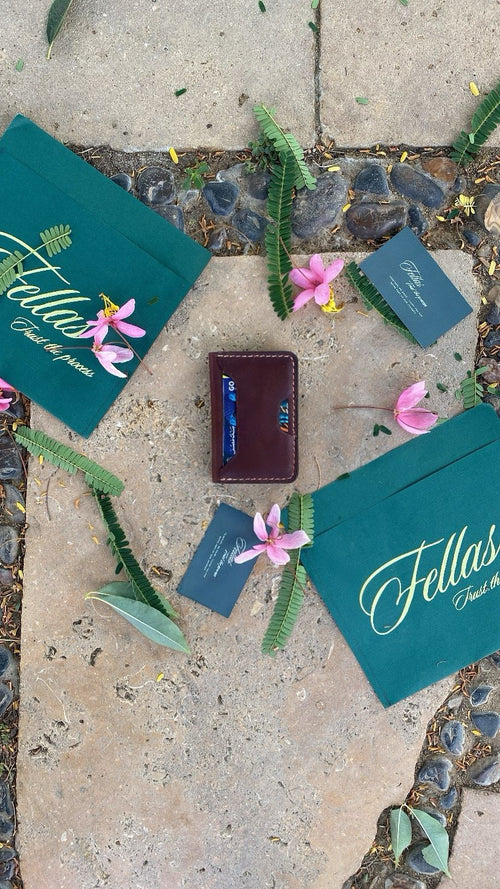 Brown leather wallet
