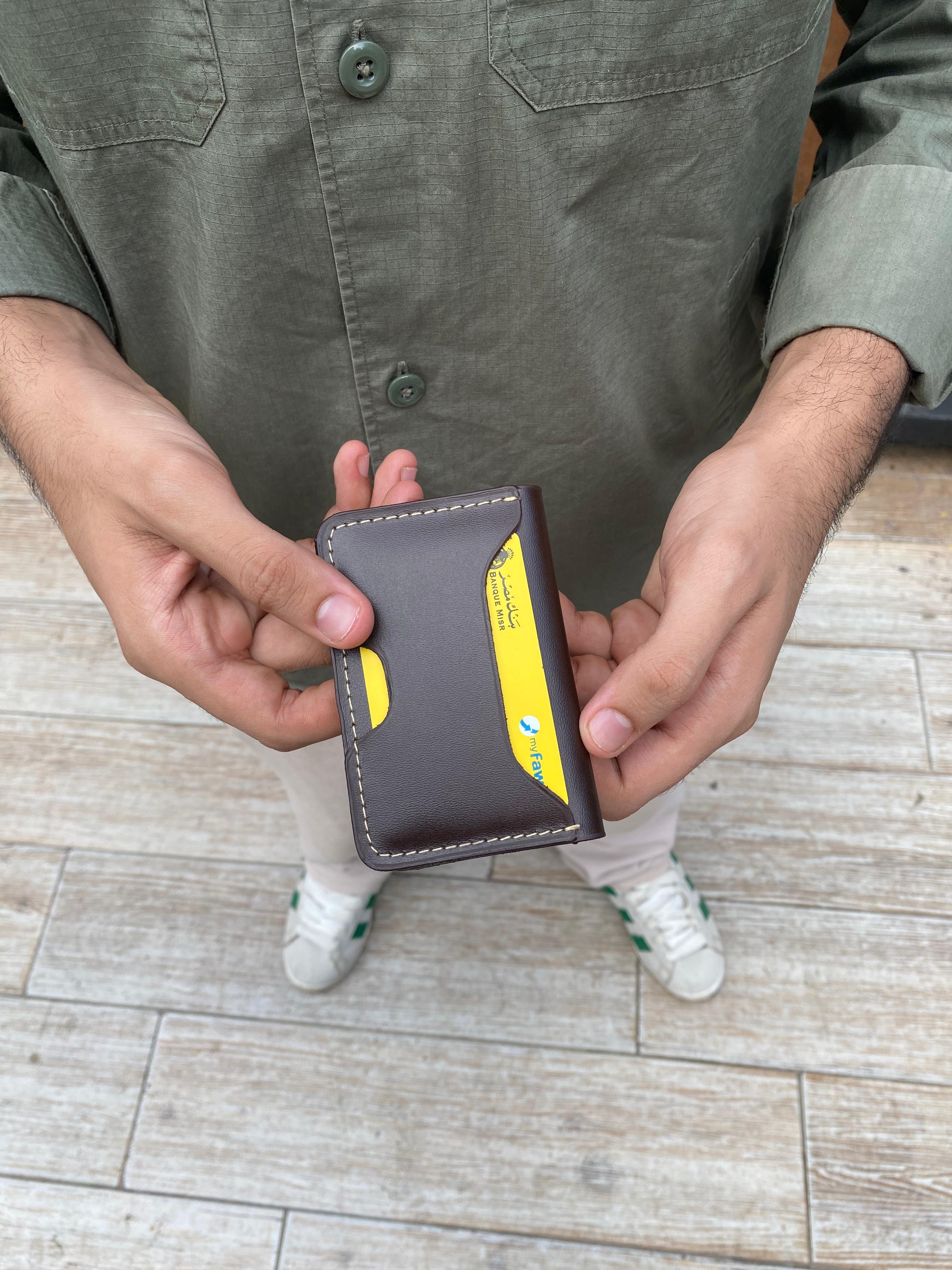 Brown leather wallet