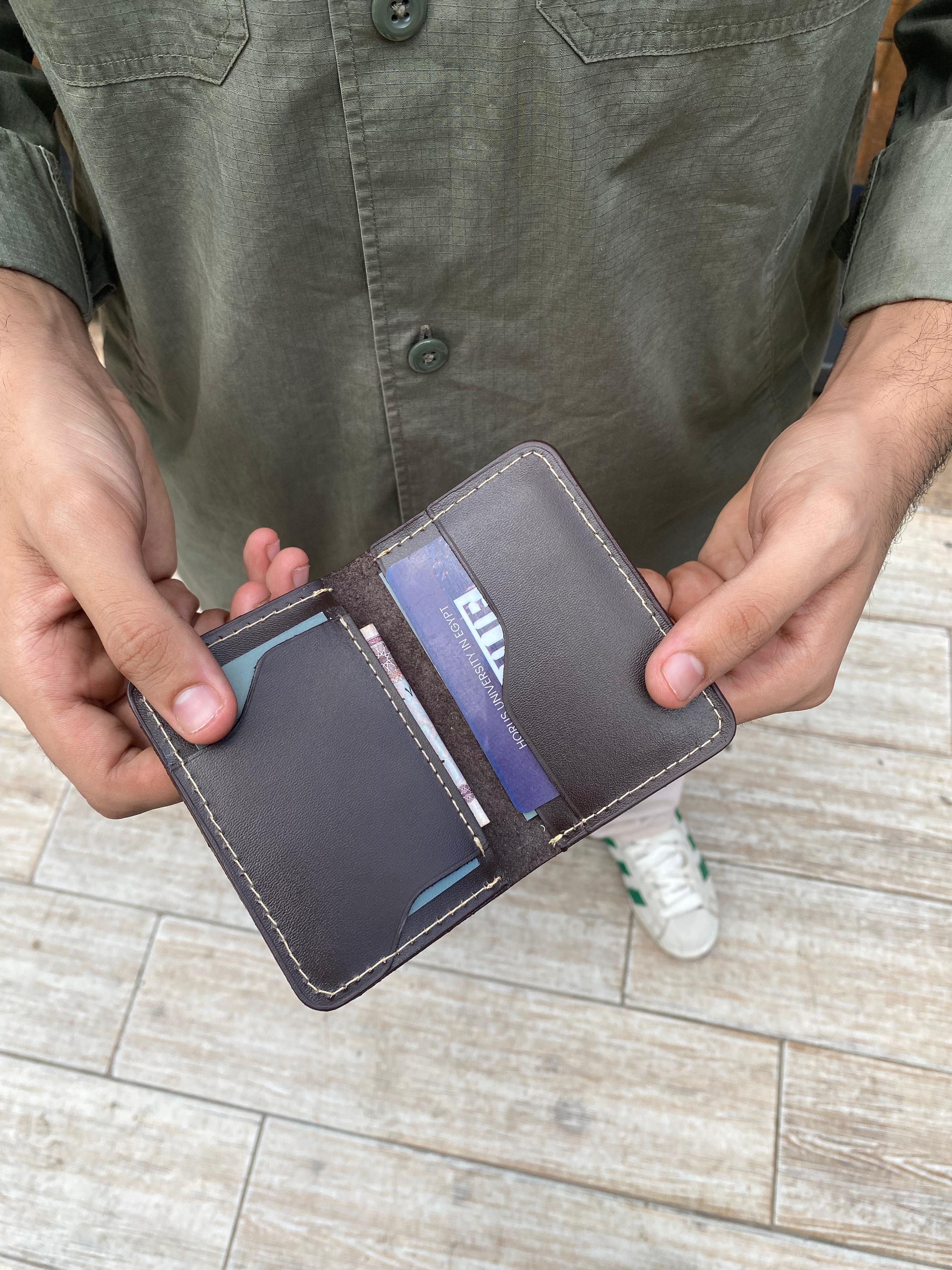 Brown leather wallet