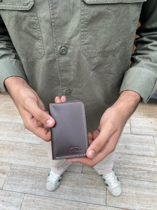 Brown leather wallet