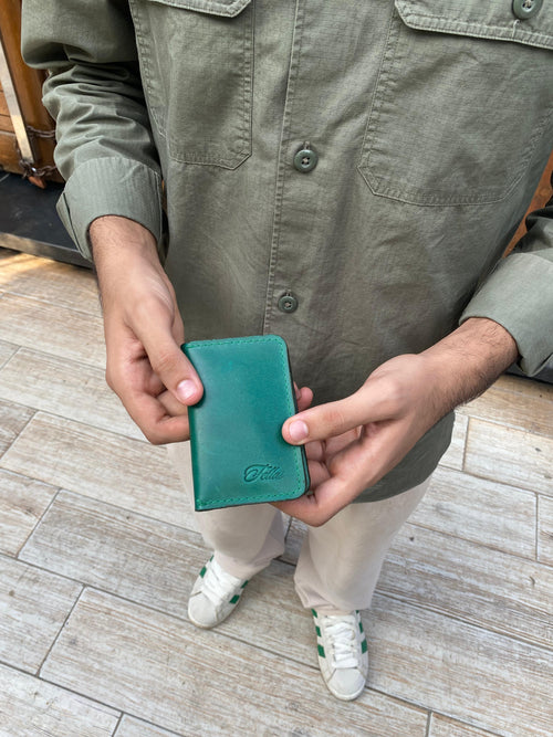 Hunter green wallet