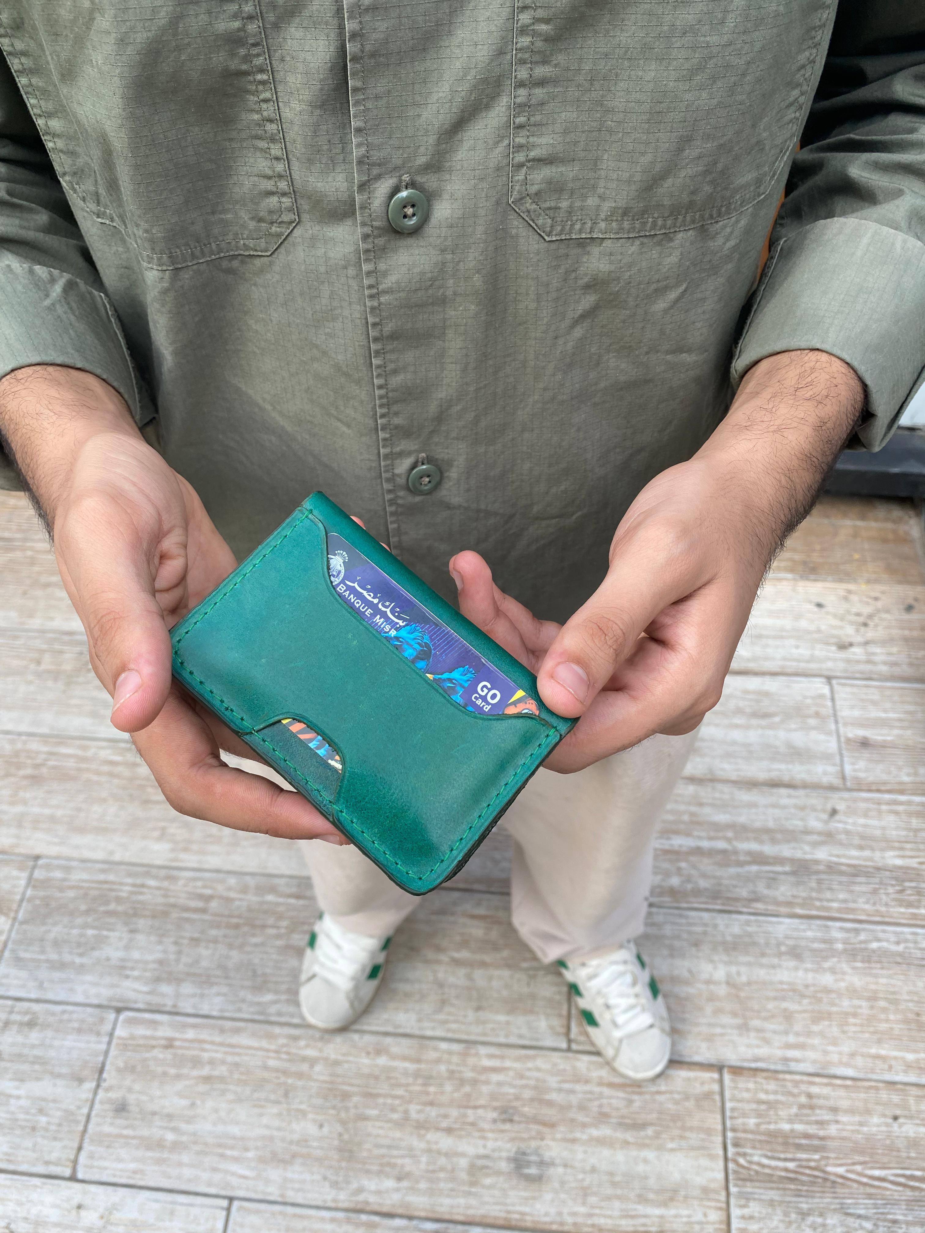 Hunter green wallet