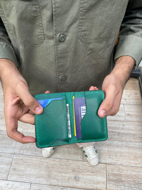 Hunter green wallet