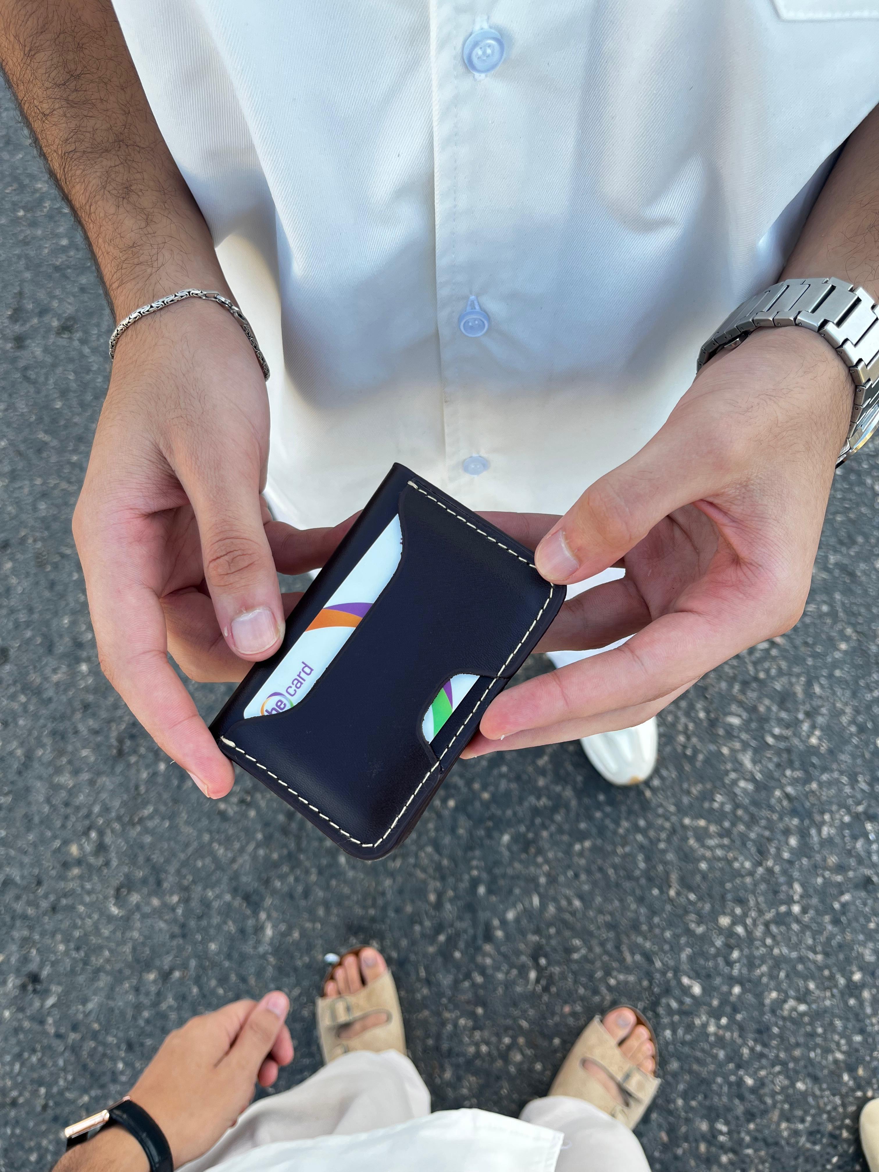 Brown leather wallet