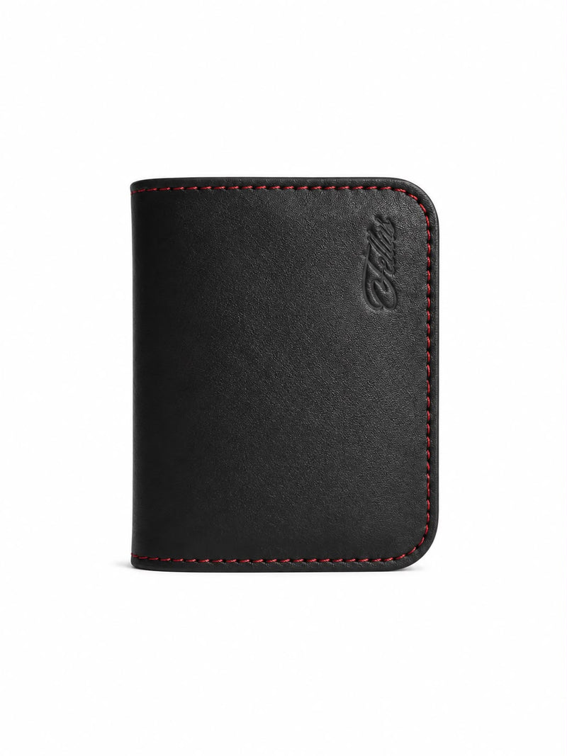 Black leather wallet