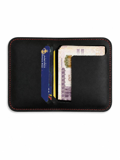 Black leather wallet