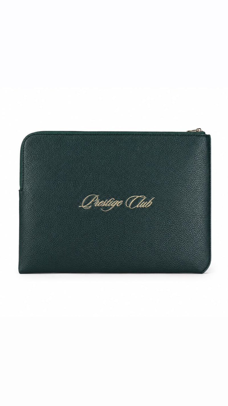 Green Textured Leather Sleeve